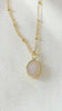 Beaded chain Druzy necklace