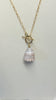 Abbreviated shell toggle necklace