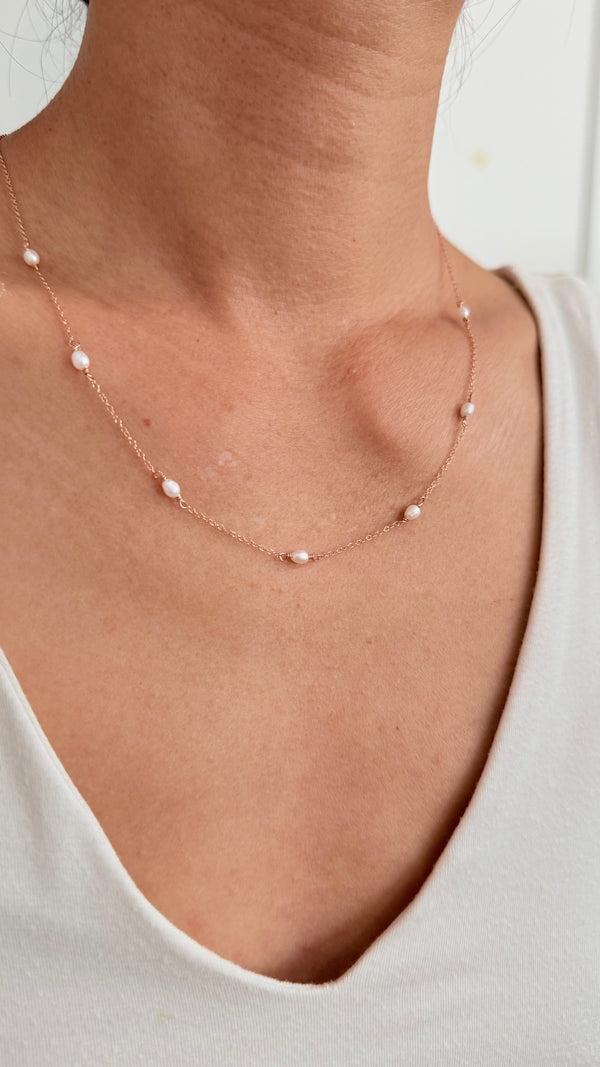 DEWDROP necklace - Rose Gold