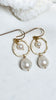 Gillian hoop earrings - Freshwater Pearl