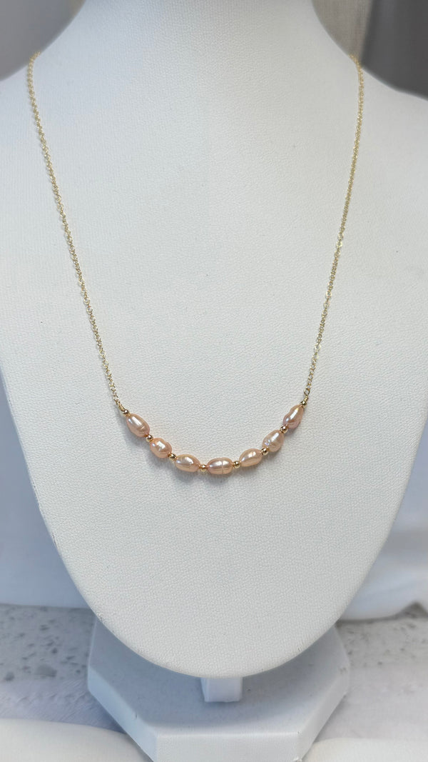 Keshi bar necklace - Edison