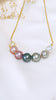 Rainbow monaco necklace