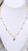Celestial necklace - Ombre Silver Keshi
