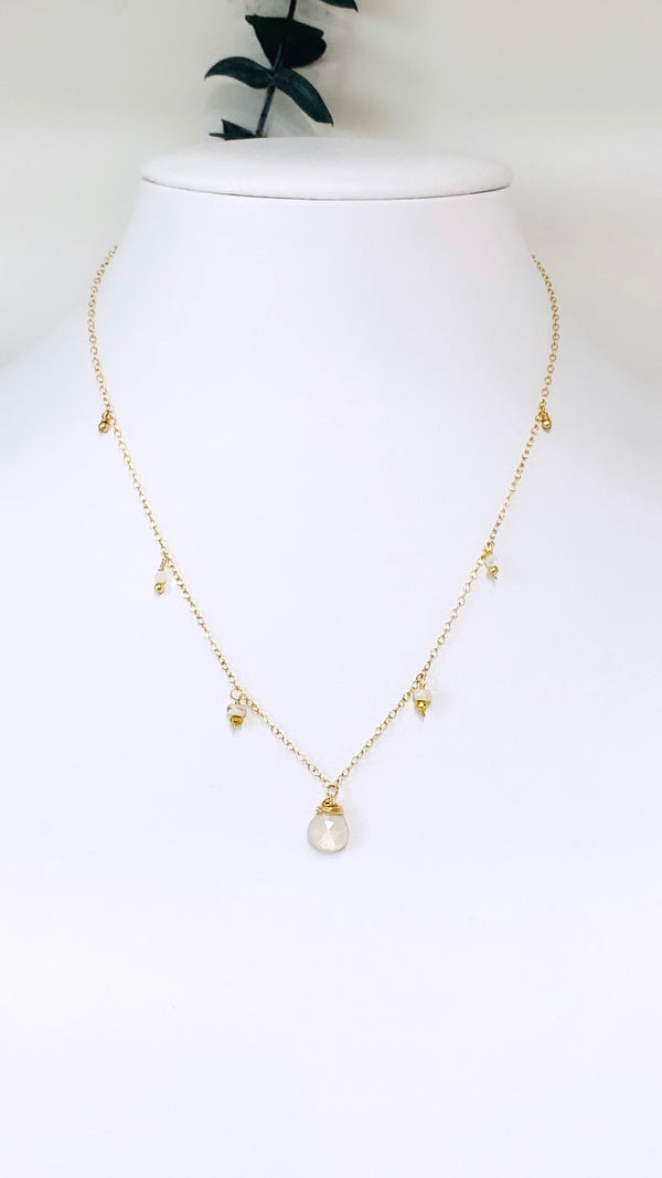Dewdrop necklace - Silverite