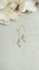 Fish hook earrings - White South Sea