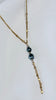 Double peacock keshi lariat