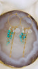 Trellis hoop earrings - Turquoise mix