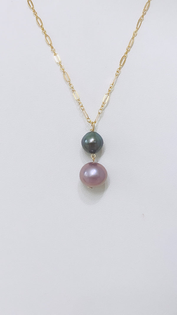 Coco necklace - Tahitian x Edison pearl