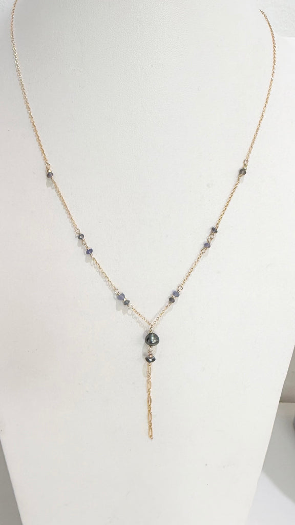 BELLE Keshi Lariat - Purple mix