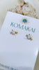 Opal x CZ stud earrings