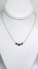 14K Triple Keshi necklace