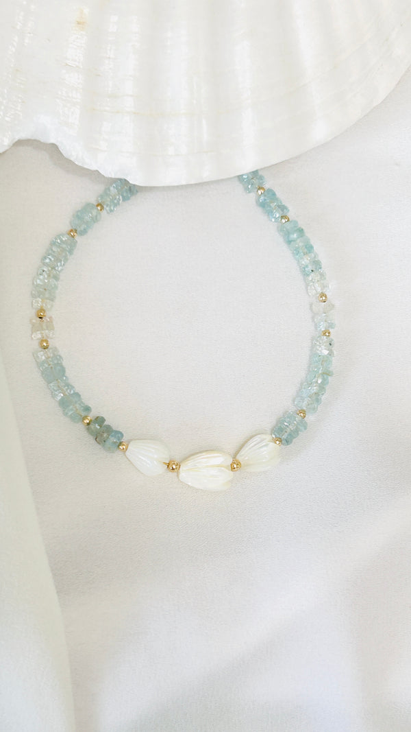 Triple Pikake gemstone bracelet