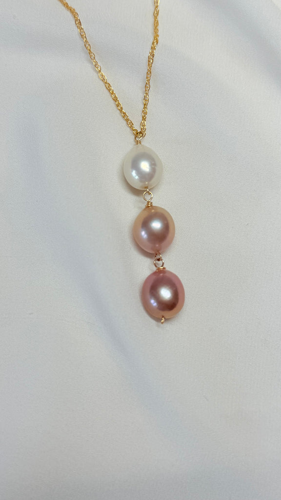 Le'a Lariat - Pink Edison Ombre