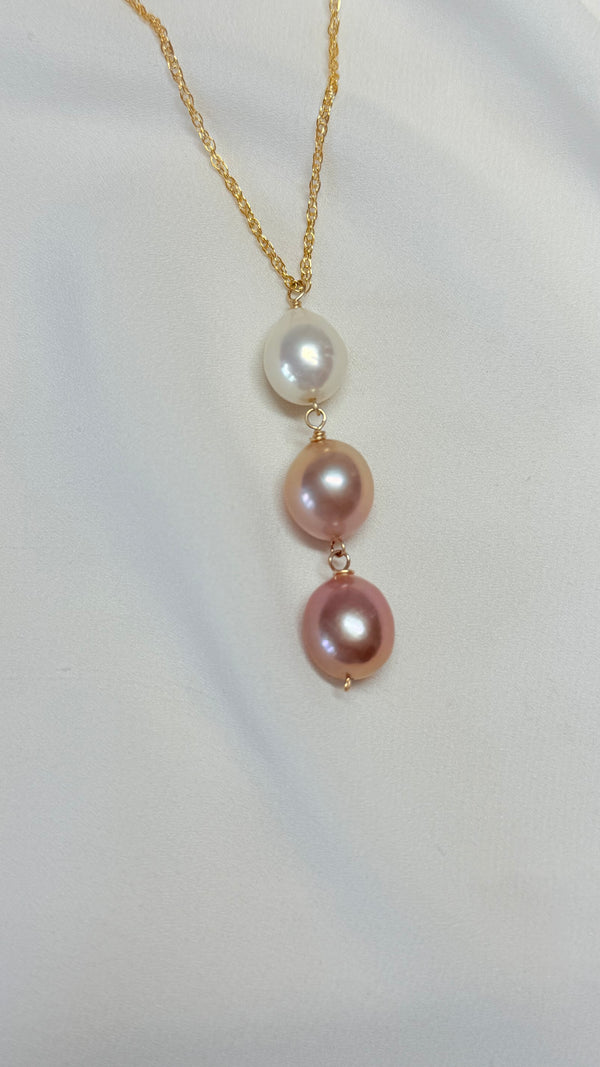 Le'a Lariat - Pink Edison Ombre