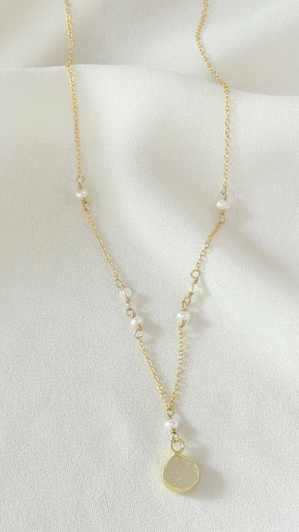 Belle necklace - Druzy