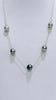 Tahitian pearl station necklace