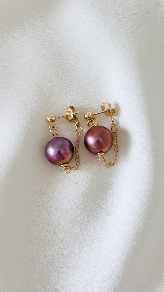 14K Poolside earrings - Edison Pearl