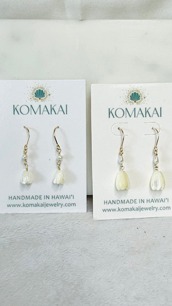 Pikake x keshi earrings