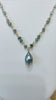 Lanikai pearl necklace - Blue zircon mix
