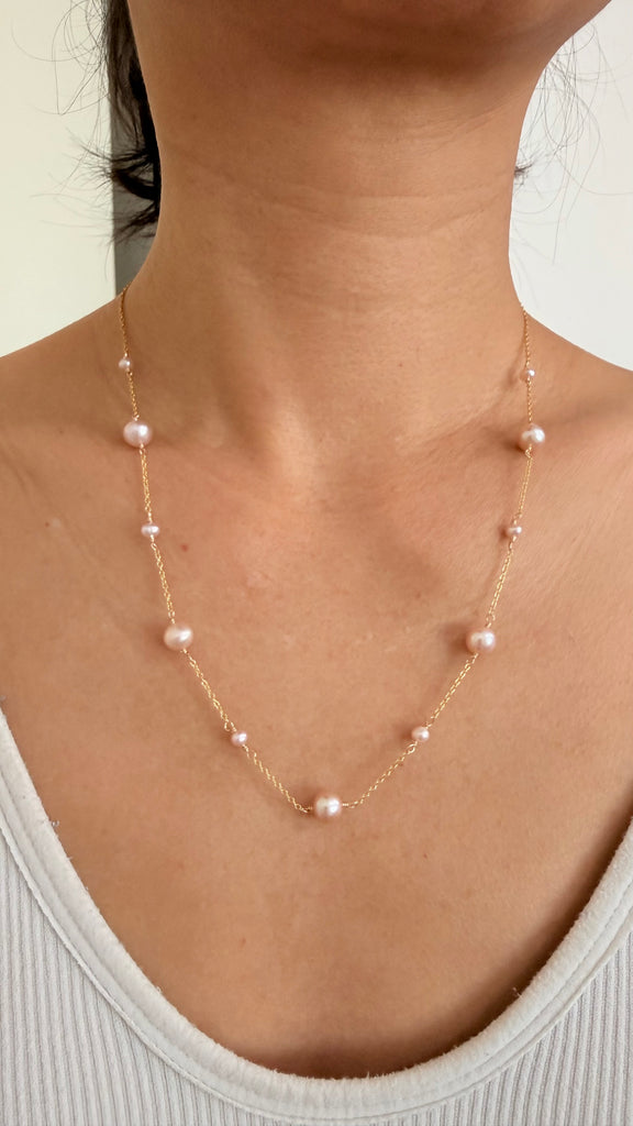Petite EVELYN necklace - Edison pearl