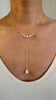 Freshwater keshi bar necklace