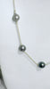 Tahitian pearl station necklace