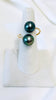 Tahitian pearl bypass ring