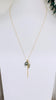 Trellis lariat - Tahitian pearl x moss aquamarine