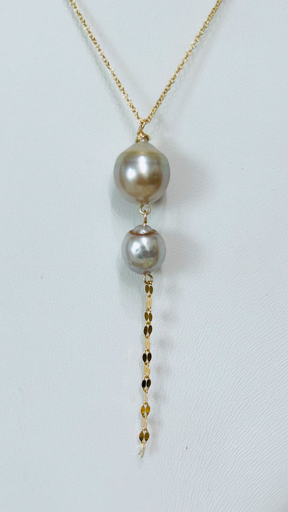 Sway necklace -Mocha  Tahitian