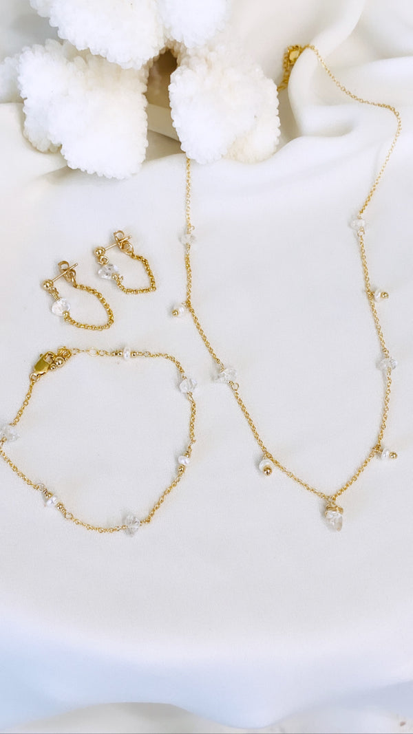 Herkimer necklace