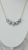VENUS Pearl necklace - Silver Tahitian
