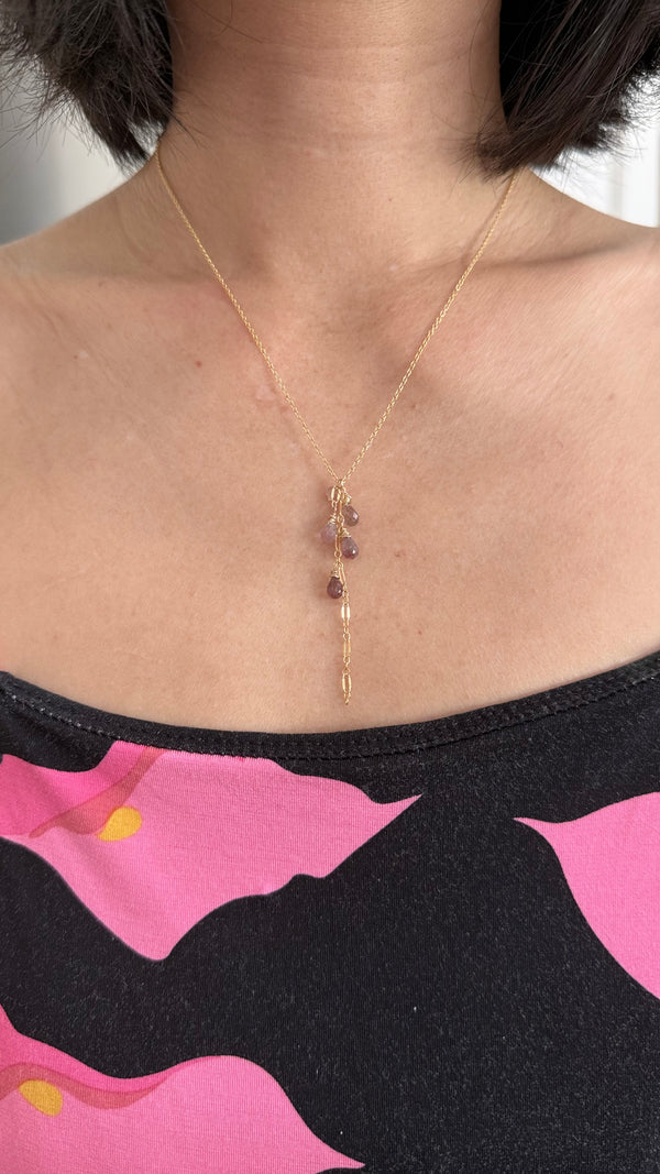 Waterfall necklace - Tourmaline
