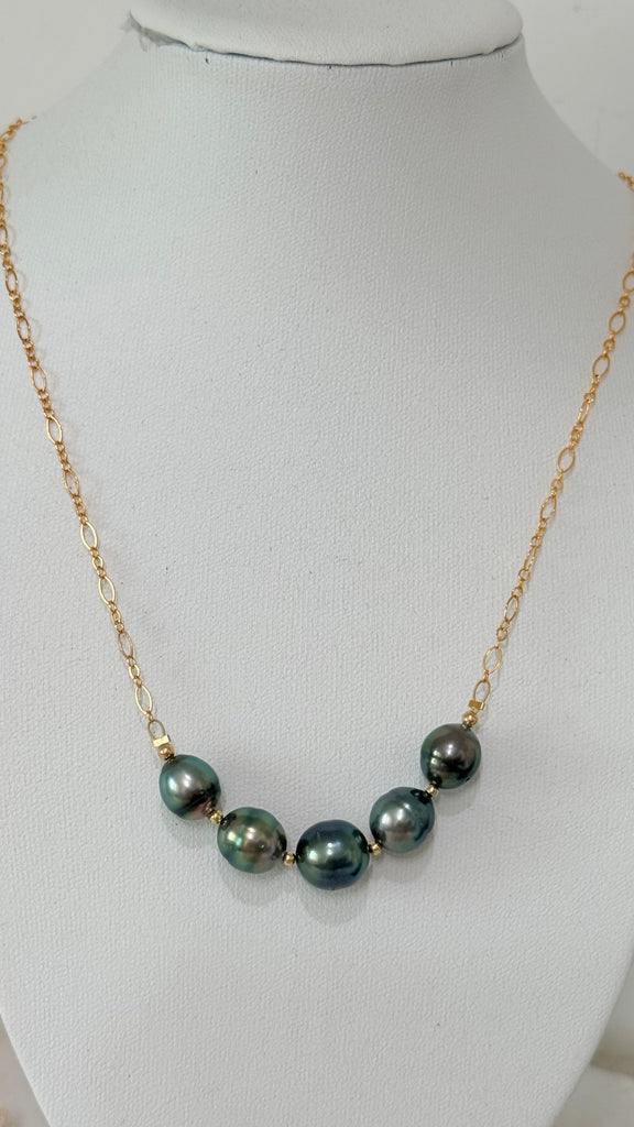 VENUS Pearl necklace - Peacock Tahitian
