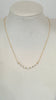 Freshwater keshi bar necklace