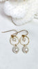 Gillian hoop earrings - Freshwater Pearl