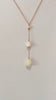 Pikake lariat necklace - Rose Gold