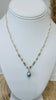 Lanikai pearl necklace - Blue zircon mix