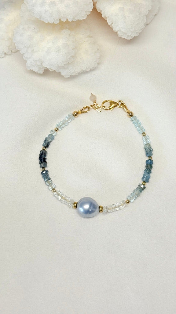 Avalon bracelet - Ombre aquamarine