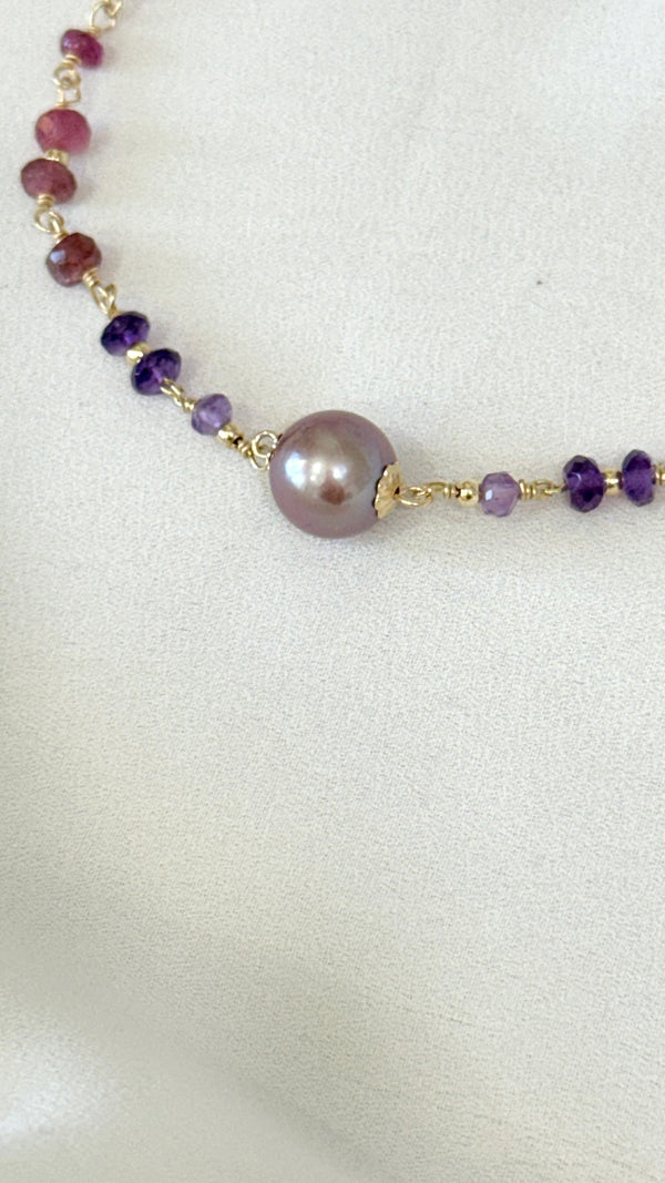 LANIKAI bracelet - Purple Edison Pearl