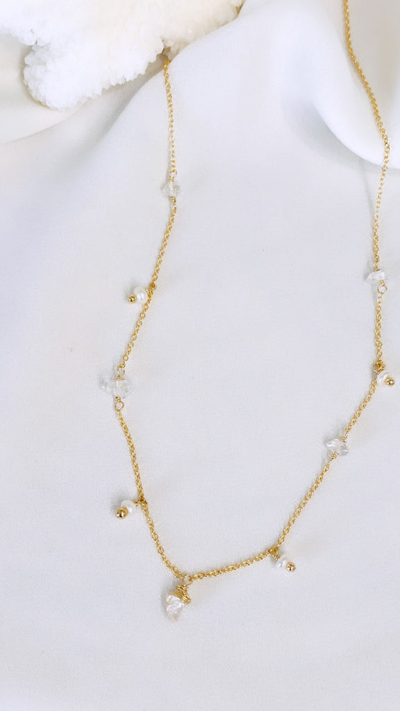 Herkimer necklace