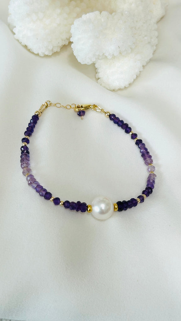 AVALON pearl bracelet - Amethyst