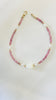Pikake x keshi gemstone bracelet
