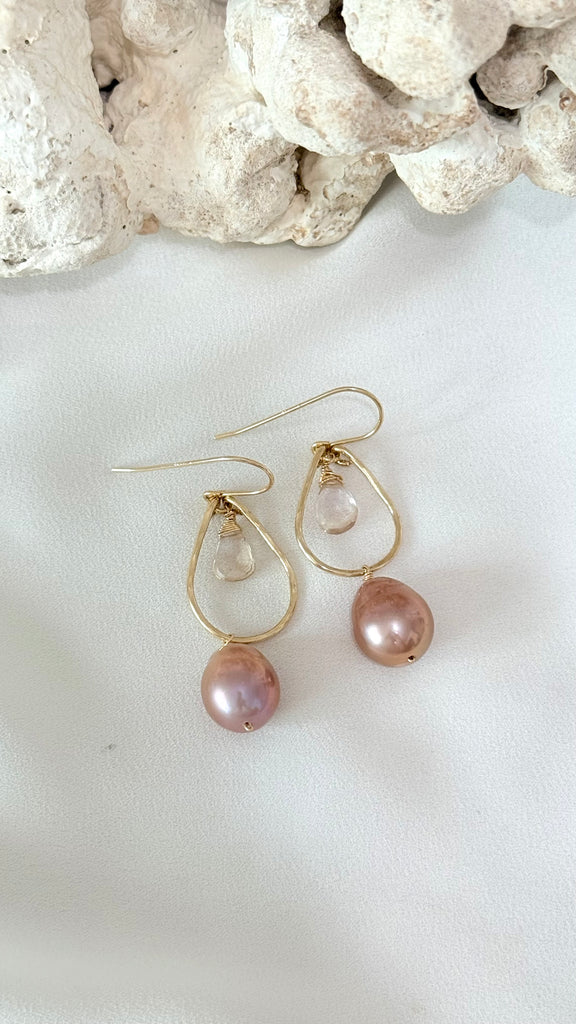 Gillian tear earrings - Baroque Edison