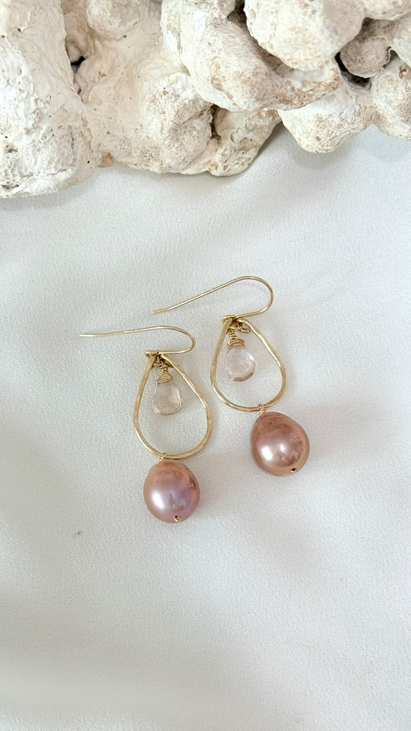 Gillian tear earrings - Baroque Edison