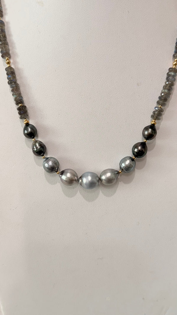 ARIEL 9 necklace - Labradorite