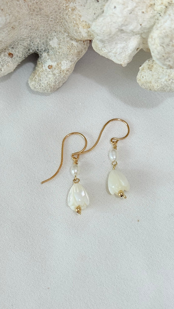 Pikake x keshi earrings