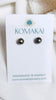 Dark Tahitian Keshi studs - 5mm