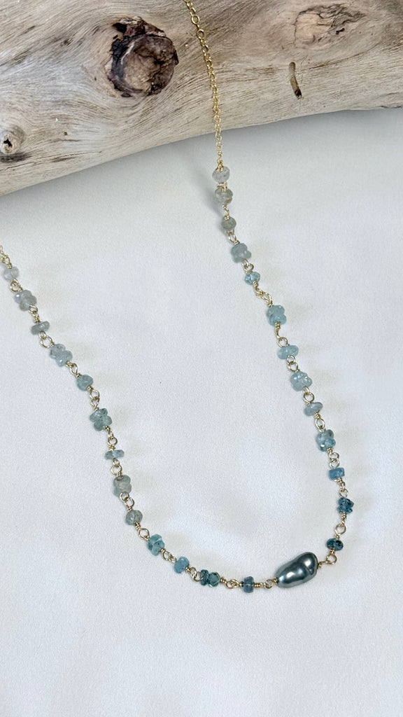 Lanikai necklace - Mermaid Tahitian Keshi