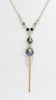 BELLE lariat necklace- Labradorite