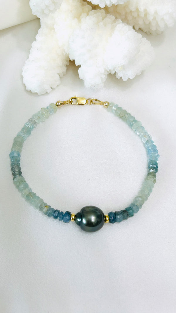 Avalon bracelet - Aquamarine